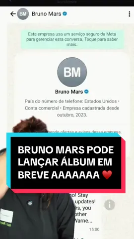 O novo álbum do Bruno Mars pode estar chegando por aiiiiiii AAAAAAAAAAAAAAAAAA FINALMENTE BRAAAAAASIL 😭🤏✨ e também pode não ser nada… KKKKKKKK #brunomars #brunomarsbrasil #shows #festivais 