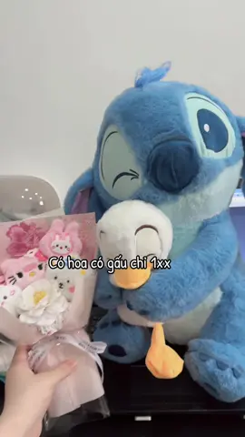 Gấu stitch ôm vịt tặng người yêu #fyp 