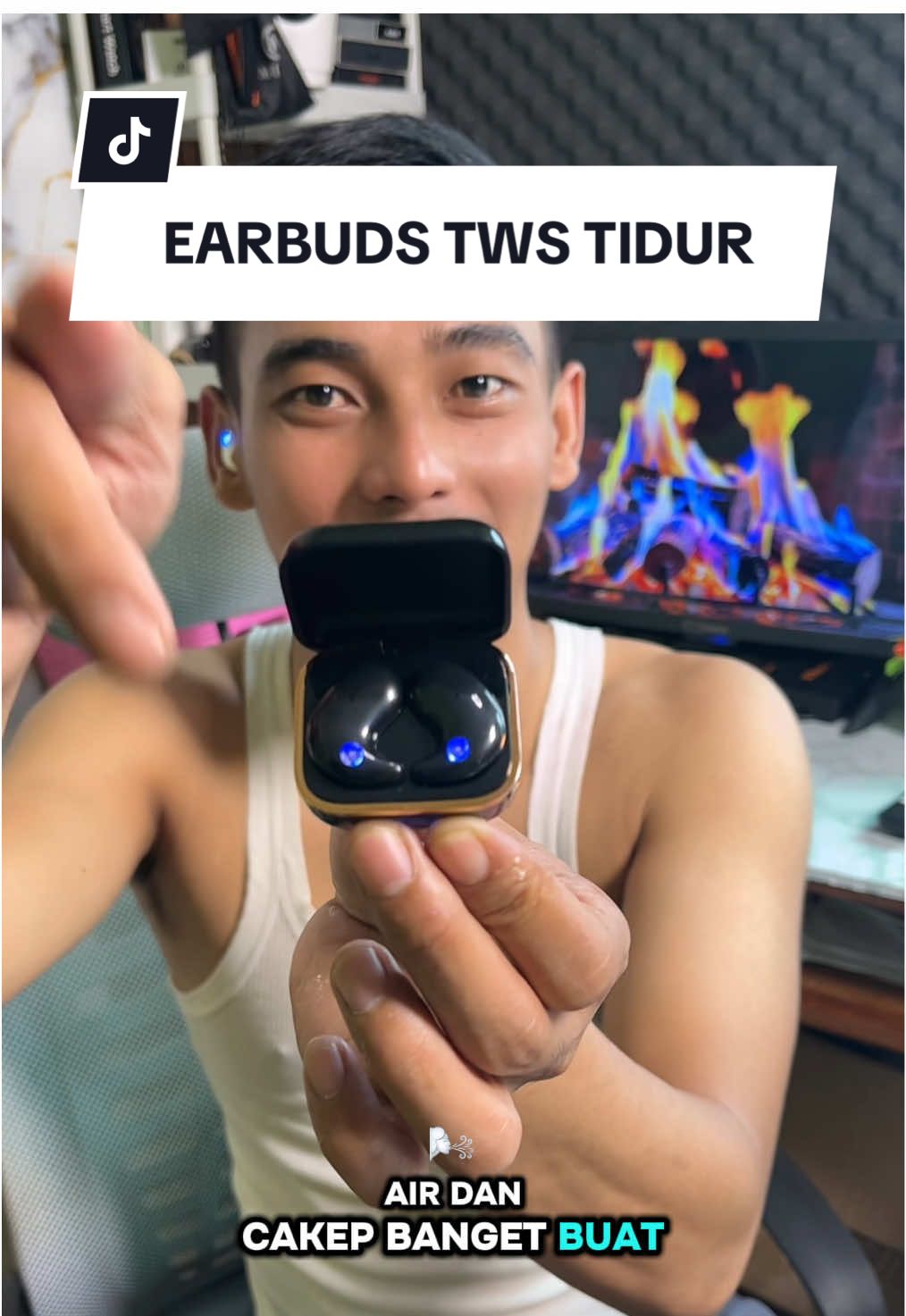 Earbuds sliping Tws Bluetooth desain mini imut cakep,suara bas mantap baterai awet dan sudah tahan air 💦 juga #earbuds #earbudsbluetooth #tws #twsbluetooth #headset 