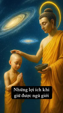 Giữ ngũ giới (năm giới căn bản trong Phật giáo) mang lại rất nhiều lợi ích cả về tâm linh, đạo đức và đời sống hàng ngày. Dưới đây là các lợi ích cụ thể: ⸻ 🌼 1. Giới thứ nhất: Không sát sinh 	•	Lợi ích: 	•	Nuôi dưỡng lòng từ bi, giảm sân hận. 	•	Gieo nhân lành, tránh quả báo đau khổ, bệnh tật. 	•	Được mọi người và loài vật thương mến, hộ trì. ⸻ 🌼 2. Giới thứ hai: Không trộm cắp 	•	Lợi ích: 	•	Giúp tâm được thanh tịnh, trung thực, và an ổn. 	•	Xây dựng lòng tin với mọi người. 	•	Tránh quả báo nghèo khó, mất mát trong tương lai. ⸻ 🌼 3. Giới thứ ba: Không tà dâm 	•	Lợi ích: 	•	Giữ gìn hạnh phúc gia đình, lòng chung thủy và sự tôn trọng. 	•	Tâm được trong sạch, không bị dục vọng chi phối. 	•	Tránh quả báo chia lìa, cô độc, bất hòa trong các mối quan hệ. ⸻ 🌼 4. Giới thứ tư: Không nói dối 	•	Lợi ích: 	•	Được người khác tin tưởng, lời nói có trọng lượng. 	•	Giữ tâm chân thật, không bị lo sợ hay ân hận. 	•	Tạo nghiệp lành, sau này sinh ra được lời nói dễ nghe, có uy tín. ⸻ 🌼 5. Giới thứ năm: Không uống rượu (và các chất gây nghiện) 	•	Lợi ích: 	•	Giữ tâm trí sáng suốt, không bị mê mờ. 	•	Ngăn ngừa các hành động sai lầm do mất kiểm soát. 	•	Có sức khỏe tốt, thân thể nhẹ nhàng, tinh thần minh mẫn. ⸻ 🌸 Tổng lợi ích chung khi giữ ngũ giới: 	•	Tâm hồn an vui, ít phiền não. 	•	Đời sống có đạo đức, được người kính trọng. 	•	Gieo nhân lành để sau này sinh về cảnh giới tốt đẹp. 	•	Là nền tảng vững chắc để tiến tu thiền định và trí tuệ, đi đến giải thoát.#phatphapnhiemmau #nammoadidaphat #loiphatday #phatgiao #fyp 