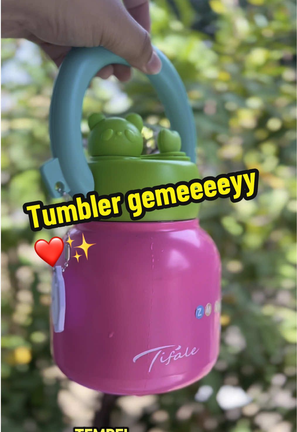 Tumbler yang emang bisa di adu kwalitasnyaaaa ✨❤️ asli ini baguuusss, bisa tahan panas dingin, dan se cute ituuuu 🥰❤️✨gasss langsung samaan sama aku 🥰 #tumbler #tifale #tumblercute #tumblergemesssh #fyppppppppppppppppppppppp 