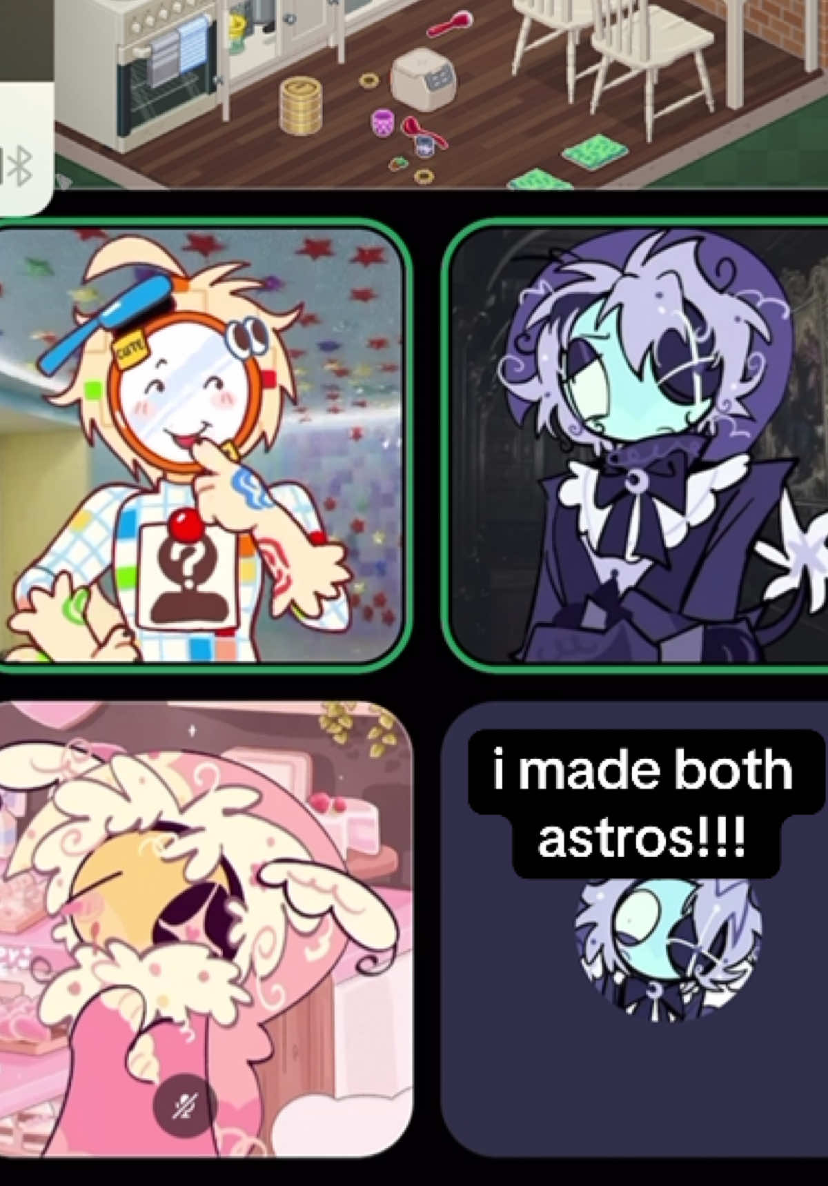 heheh. the blue astro one is new i love making these and letting my friends use them . #pngtuber #dandysworld #dandysworldastro #astrodandysworld #dandysworldart
