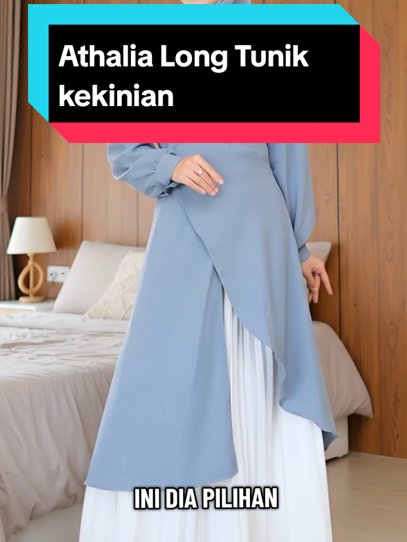 Athalia Long Tunik kekinian #baju #tunik #longtunik #wanita #tunikkekinian 