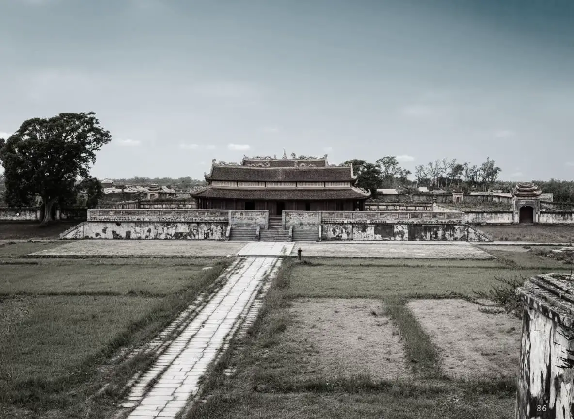 Hình chụp khoảng sân rất rộng và Hành Cung nhà Nguyễn xây trên nền điện Kính Thiên nhà Lê, 1883. ------------------------ Kể từ bức hình chụp toàn cảnh thành Hà Nội năm 1873 của Émile Gsell, ta đã thấy không còn bất cứ công trình thời Lê nào còn sót lại trong Hoàng Thành xưa, thay vào đó là thành Hà Nội do nhà Nguyễn xây, việc Hoàng Thành Thăng Long nhà Lê bị hóa vàng từ bao giờ thì chưa tỏ tường. --------------------- Theo Đại Việt Sử ký toàn thư, điện Kính Thiên được xây dựng năm 1428 đời vua Lê Thái Tổ và hoàn thiện vào đời vua Lê Thánh Tông. Điện Kính Thiên là nơi vua Lê Thái Tổ tuyên bố lên ngôi (1428), và về sau này trở thành nơi cử hành các nghi lễ long trọng nhất của triều đình, nơi đón tiếp sứ giả nước ngoài, nơi thiết triều bàn những việc quốc gia đại sự và thờ cúng. Năm 1816, tòa điện này được vua Gia Long cho xây dựng lại. Điện Kính Thiên trở thành hành cung cho các vị vua triều Nguyễn mỗi khi tuần du ra Bắc. Vua Thiệu Trị đã cho đổi tên điện Kính Thiên thành Long Thiên vào năm 1841. Đôi rồng chầu và bậc thềm đá phía trước điện được giữ nguyên từ thời Lê Sơ (thế kỷ 15) cho đến nay. ------------------------- Việc xây dựng Hành Cung (để nghỉ ngơi) trên nền điện Kính Thiên thiêng liêng của nhà Nguyễn kể cũng hơi quá. --------------------- Ảnh do C.E.Hocquard chụp #vietnamhoaico #xuhuongtiktok 