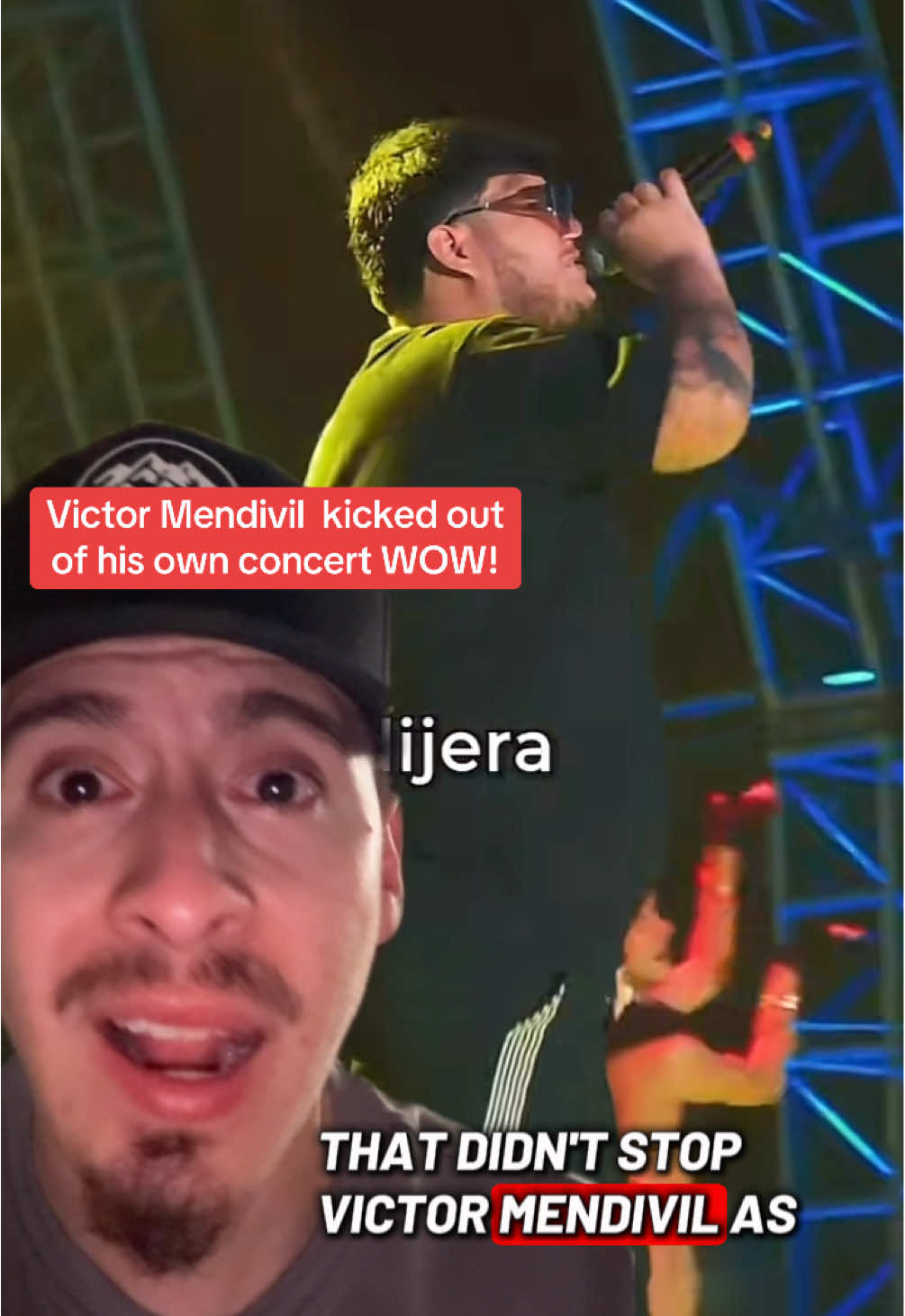 And now Victor Mendivil escorted out of his own concert without Regional Mexicano Artist controlling his behavior wild drop your thoughts down below #victormendivil #victormendivil🥷🏻 #regionalmexicano🇲🇽 #regionalmexicano #mckmediaa 