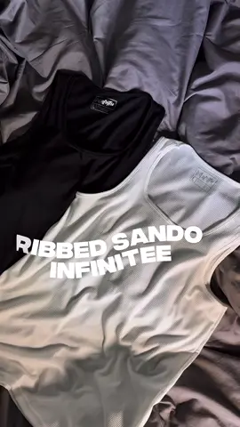 TANK TOP NA PANG ALIS AT PANG GYM PWEDE TO PARE! 👌🏻😄 #tanktop #sando #infinitee #ribbedsando 