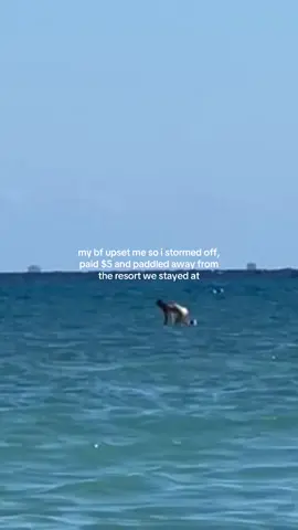 when “space” isn’t an option so you paddle three miles out into the ocean #angrygf #imjustagirl #slavic #ilovemybf #funny #relatable #couple #couplegoals #fyp 