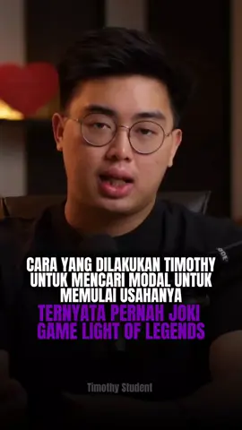 Cara Timothy mulai dari 0 ke modal awal untuk usahanya  #timothyronald #akademicrypto 
