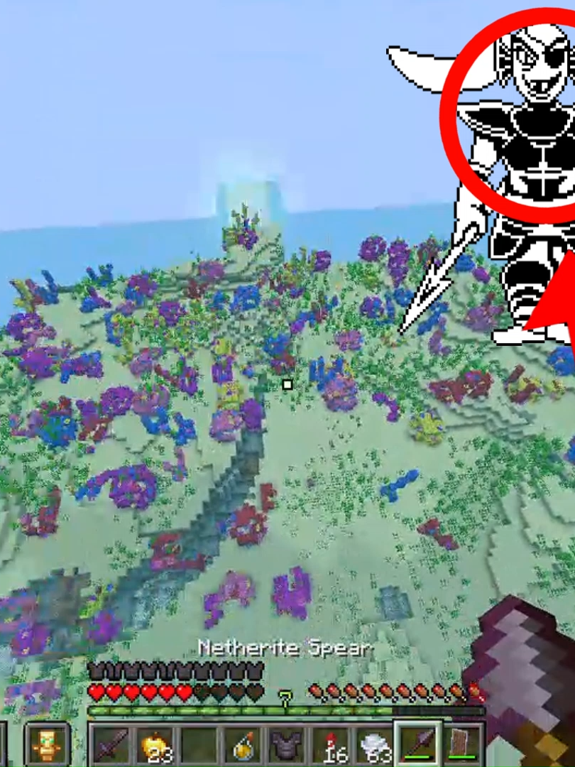 they gotta nerf the spear 🥀#Minecraft #spear #undyne #undertale