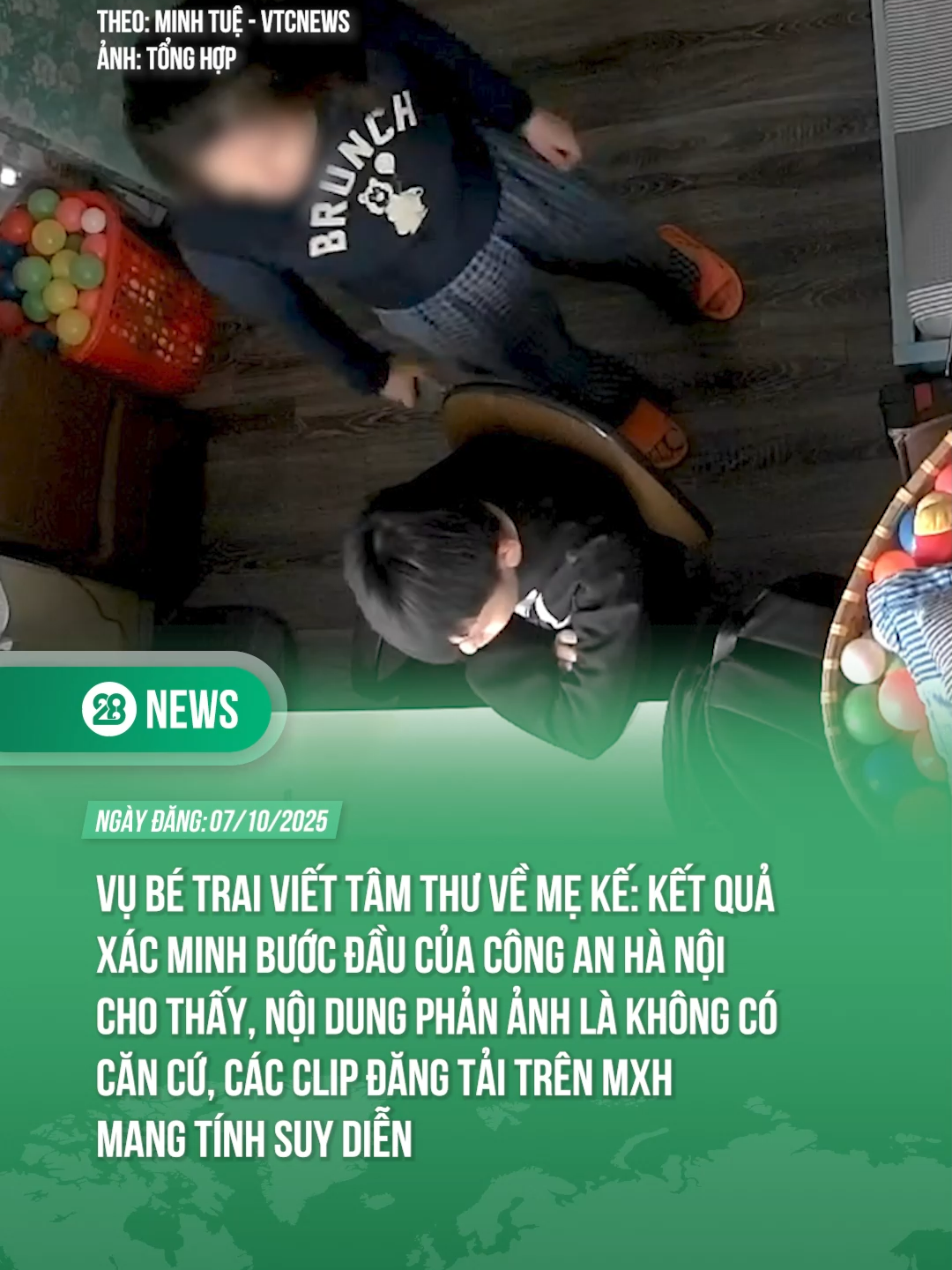 CÔNG AN TP HÀ NỘI THÔNG TIN VỀ VỤ BÉ TRAI VIẾT TÂM THƯ VỀ MẸ KẾ #theanh28 #theanh28news #tiktoknews