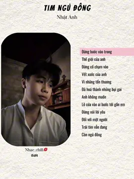 Tim ngủ đông || Nhật Anh #nhachaymoingay #tamtrang #lyrics #fyp #xuhuongtiktok 