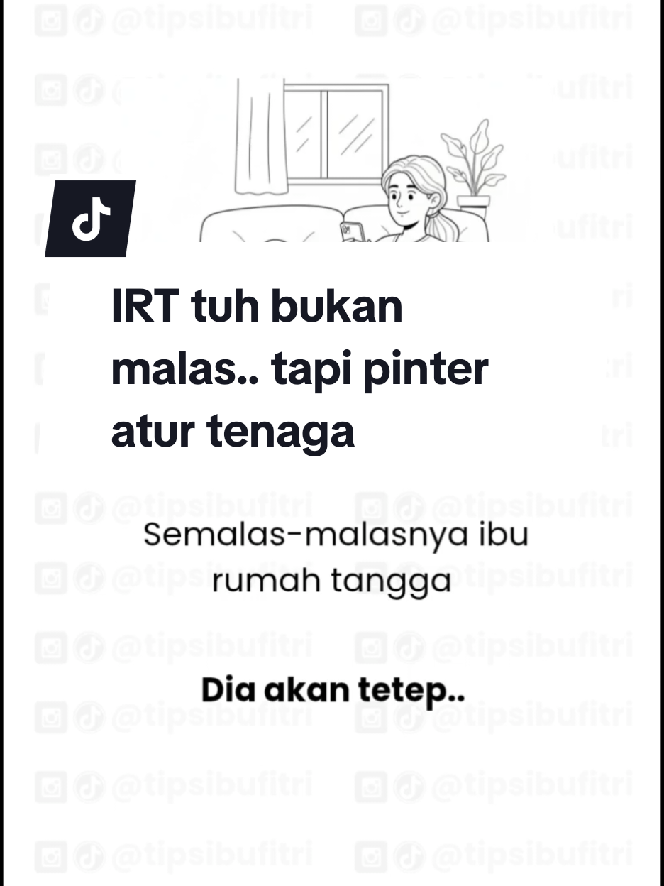 IRT tuh bukan malas,tapi pinter atur tenaga buat perang tiap hari.. Gak ada ibu rumah tangga yang beneran rebahan total,kecuali di mimpi!! #curhatanseorangibu #tipsibufitri #dramaiburumahtangga #pusingnyaemakemak 