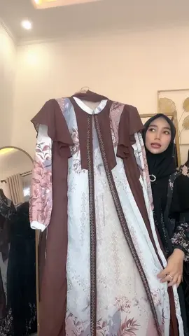 Dress Kode Citra Gamis BabyDoll Digital Printing Full Furing dan Wudhu Friendly Free Hijab Muslim