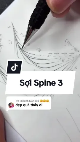 Trả lời @🤗🤗🤗 Hướng dẫn vẽ sợi Spine 3 mới nhất #daotaohocvienchuyennghiep #hocsoihairstroke #sợihairstrokes #huynhphunxam 