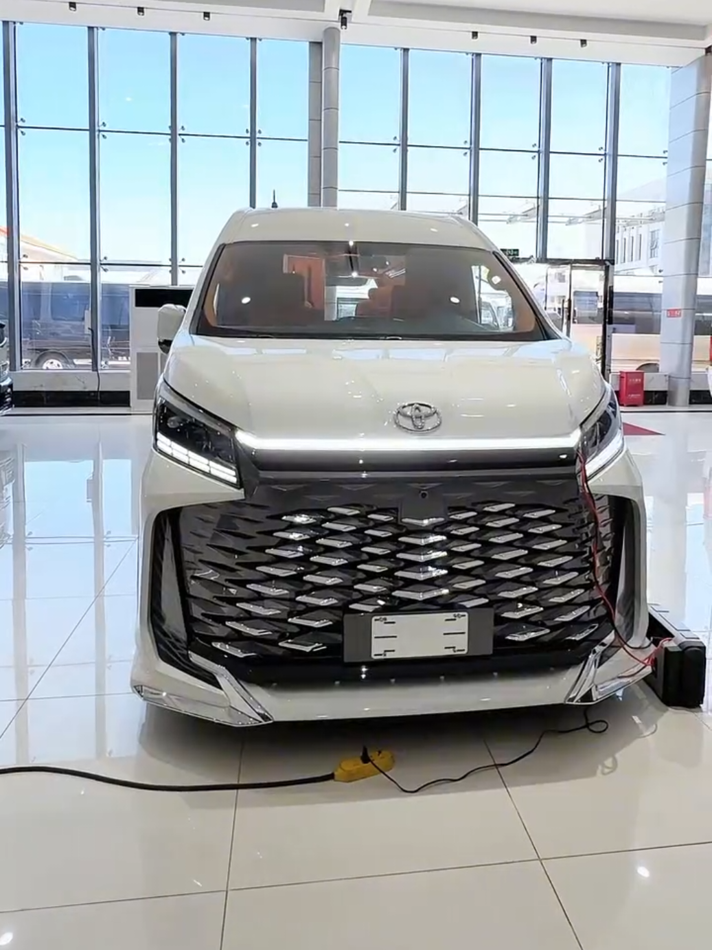 Luxury Toyota Hiace 2025 in White Color Full Review Interior Design 🔥🔥🔥  #toyota #luxury #hiace #2025 #travel 