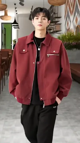 Áo khoác dù nam cổ sơ mi hai lớp dầy dặn ấm áp #aokhoacnam #aodep_baochat #aonamdep #aothudongnam #xuhuong 