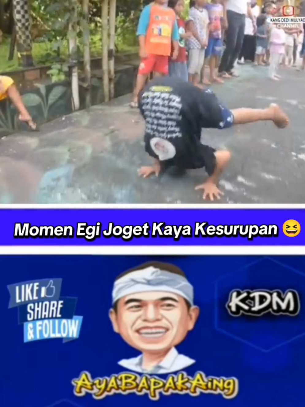 Momen Egi Joget Kaya Kesurupan 😆 ngakakK #kangdedimulyadi #ayabapakaing #egi #jogetegi 