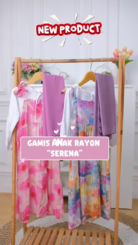 Gamis Anak Rayon Set Jilbab Motif Bunga 3D ✨🔥  #gamisanak #gamisanakrayon #gamisanaksethijab 