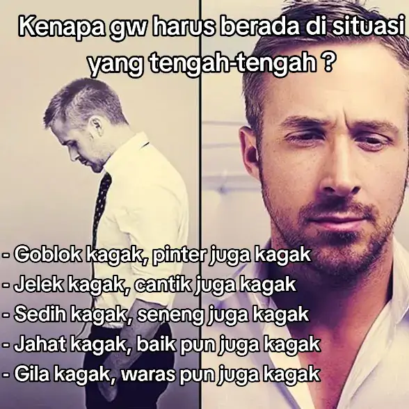 gk terlalu miskin buat dapet bantuan, gk terlalu kaya buat beli sesuatu yg diinginkan