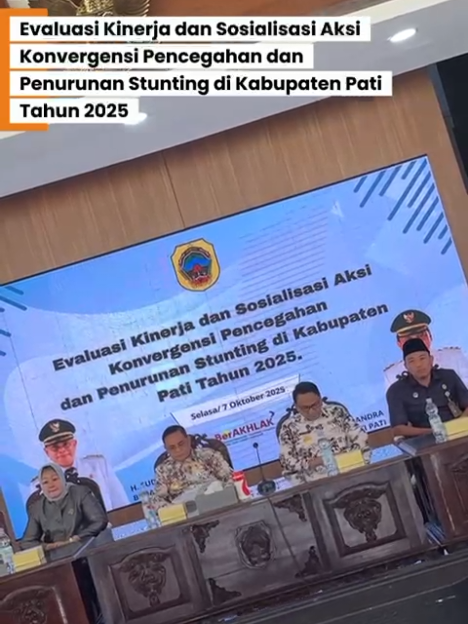 Evaluasi Kinerja dan Sosialisasi Aksi Konvergensi Pencegahan dan Penurunan Stunting di Kabupaten Pati Tahun 2025