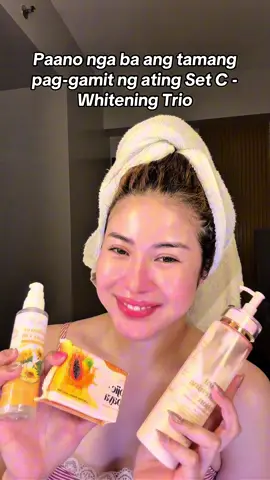 Paano nga ba ang tamang pag-gamit ng ating Set C- Whitening Trio? Tara alamin natin sa video na ito. ☺️