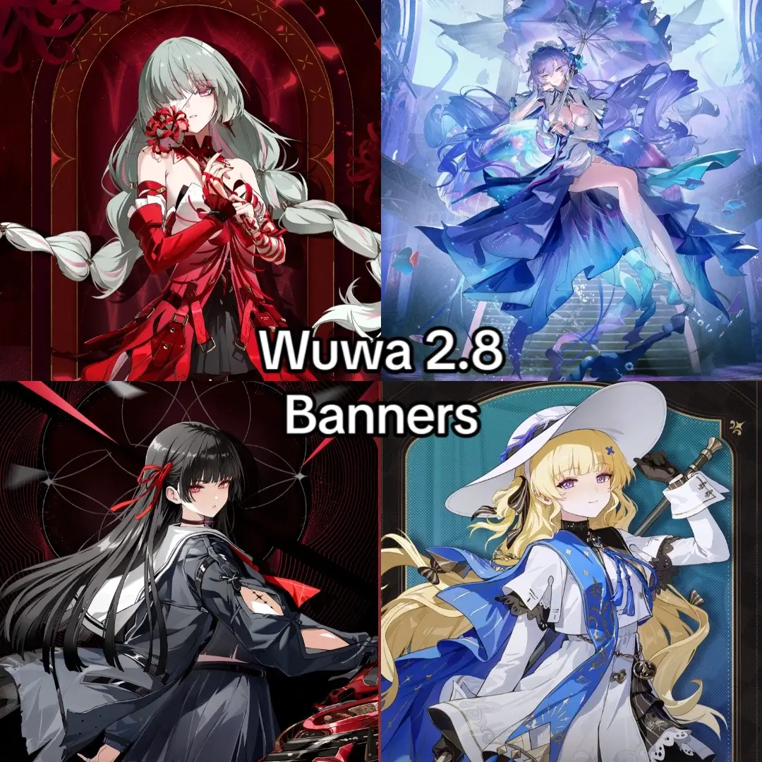Banners for wuthering waves 2.8  #chisa #wuwaedit #fyp #wutheringwaves #wuwacreator #phoebe #phrolova #cantarella 