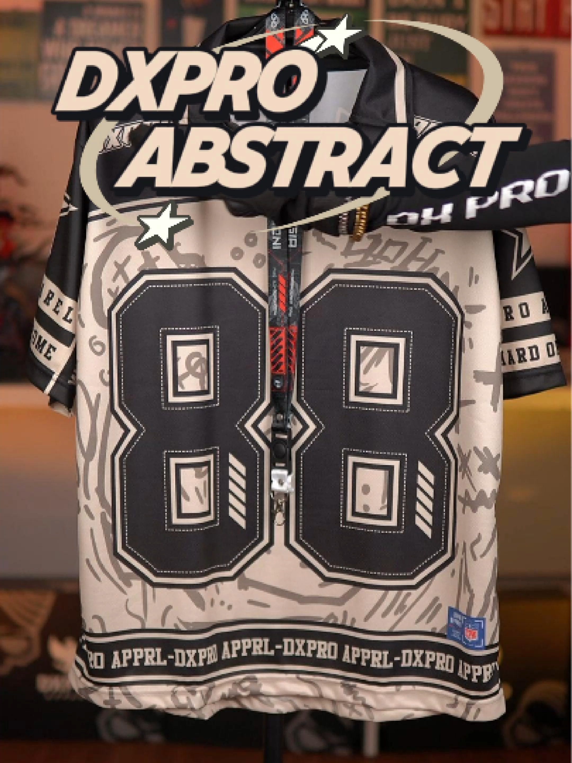 Gaya elegan tapi tetap sangar Jersey Abstract 88 Cream dari DXPRO hadir dengan sentuhan original internasional yang gak bisa ditiru siapa pun! #DXPRO #DXPROJersey #OriginalOnly #StreetwearIndonesia #PremiumJersey #OOTDStyle #dxproapparel #OutfitKeren #FashionAnakMuda #WIBGajian #GajianSale #PromoGuncang1010