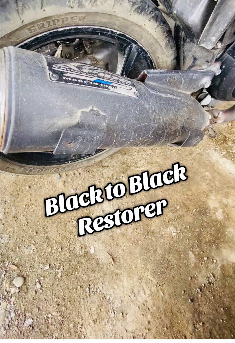 Mabisang pang restore ng mga kupas na black parts mga Bossing, literal na back to black talaga !  #blacktoblack #blackrestorer #bossblacktoback #blacktoblack #