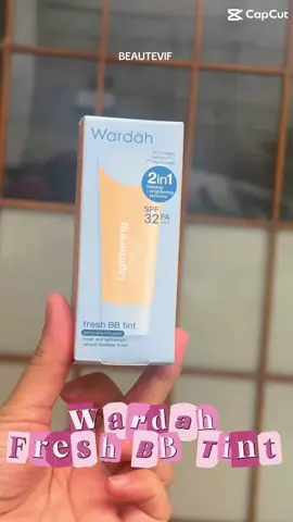 Tampil flawless & fresh sepanjang hari 💫 Wardah Fresh BB Tint bantu samarkan noda & lindungi kulit dari UV+Blue Light! #WardahBeauty #FreshBBTint #GlowingSkin 