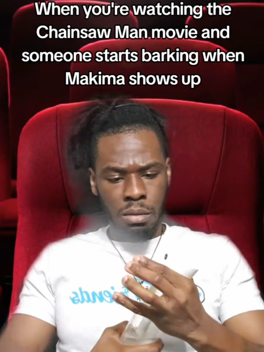 So we barking in theater now 😭 #chainsawman #csm #makima #denji #anime 