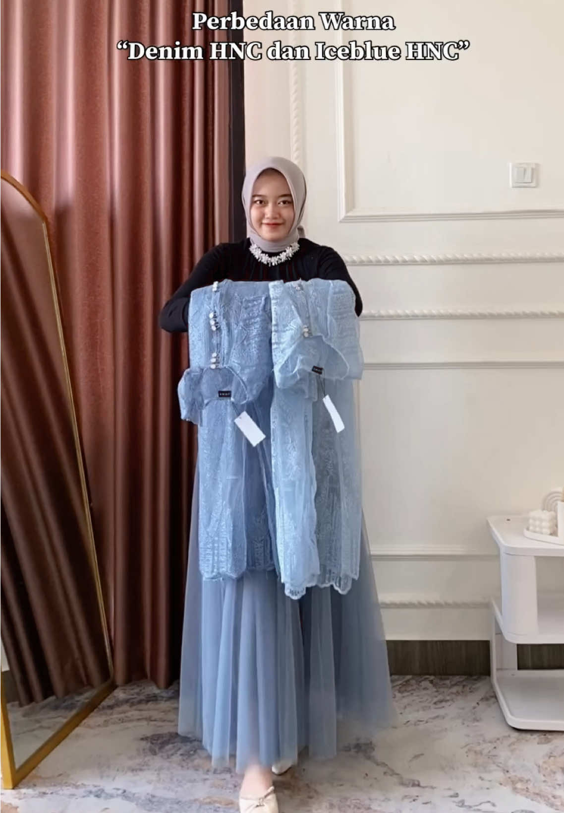 Tunik Hanna Bruklat ✨🩵💙#tunikbruklat #tuniklebaran #fyp #lebaran2026 #outerlebaran 