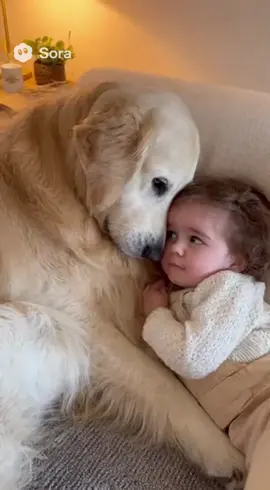 Baby and dog ❤️#baby #dog #friends #iloveyou 