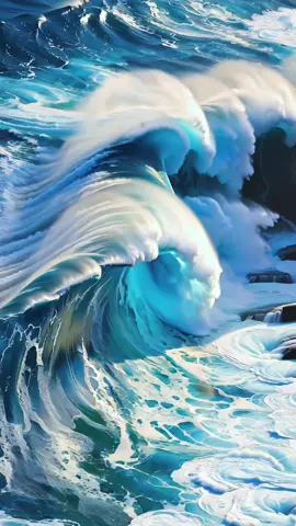 🌊🩵Huge Ocean Waves✨✨✨ #nature #ocean #waves #natureechoes729 #beautiful 