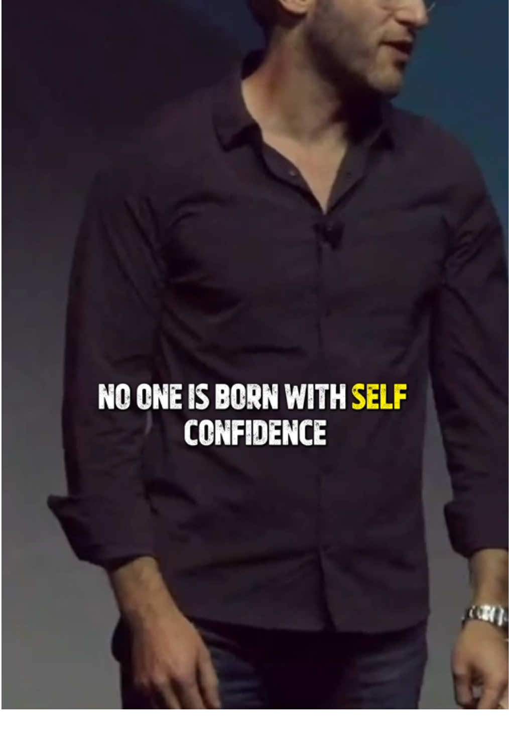 No one is born with self-confidence! Our self-confidence is determined by many factors. | Simon Sinek #confidence #leaders #leadership #simonsinek 