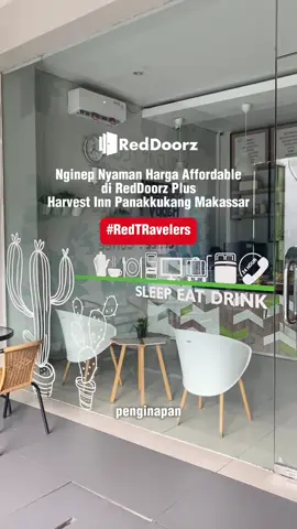 Staycation kali ini aku nginep di RedDoorz Plus @ Harvest Inn Panakkukang Makassar, dan ternyata senyaman itu! Lokasinya strategis di Jl. Bau Mangga, fasilitasnya lengkap mulai dari amenities, wifi gratis, parkir mobil, sampai café di area hotelnya. Yang paling menarik, harga per malamnya juga affordable banget! Booking-nya juga gampang lewat aplikasi RedDoorz — jangan lupa pakai promo code YUKNGINEP biar dapat potongan harga spesial ya di @RedDoorz Indonesia ! #RedTRavelers #RedDoorz #BukaSemuaPintu #Makassar #StaycationMakassar 