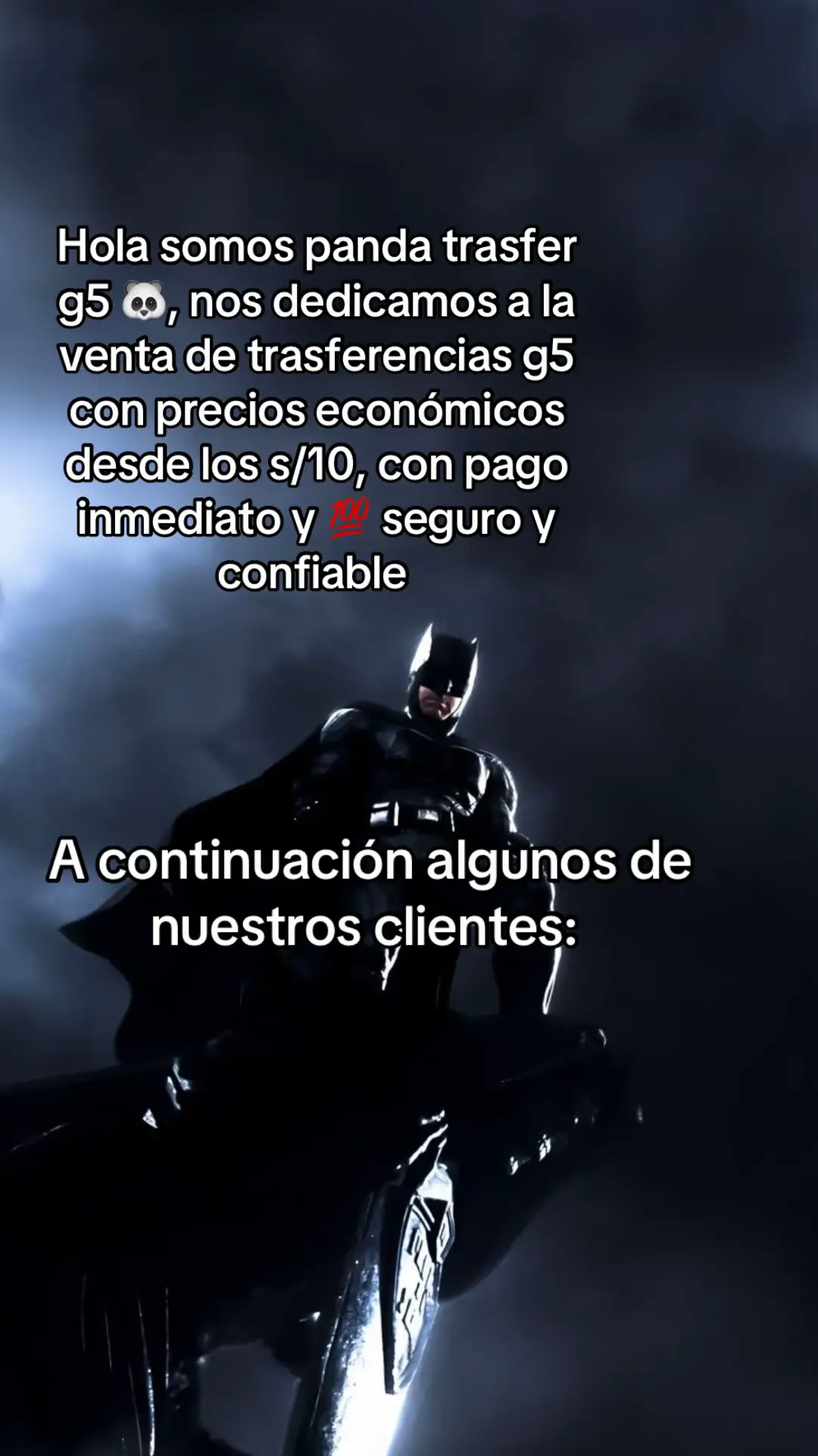 Somos un equipo 100% legal con más de 6 meses en redes, esta es nuestra segunda ya que tiktok nos borro nuestras anteriores cuenta pero estamos de vuelta y con mejores precios 💰. Escríbenos al privado para más información ℹ️ 