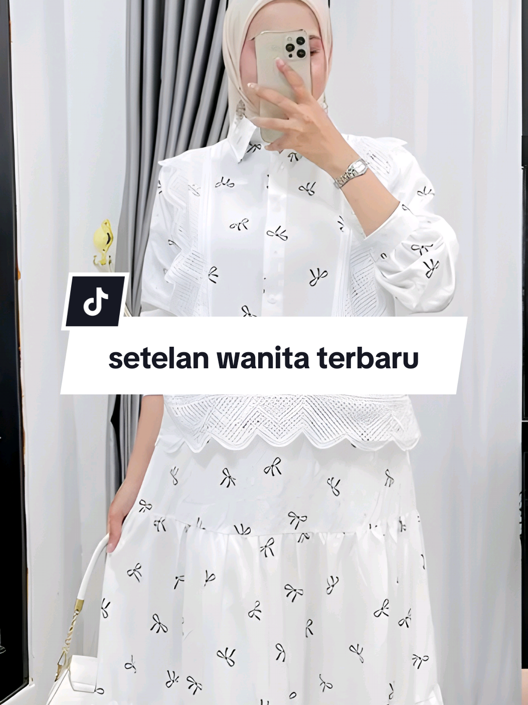Vella Onset Rok Wanita Elegan Bahan Niagara Crush | Setelan Rok Busui Friendly Fit to XL Best Seller -551421, 551436,551486 #outfitwanita #setelankekinian #promomakan1010 
