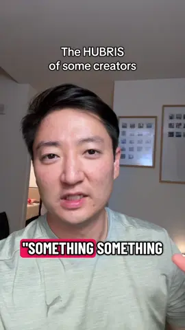 I am not a humble man either. I'm constantly accused of bragging. But by god I still cherish the confidence of my early viewers