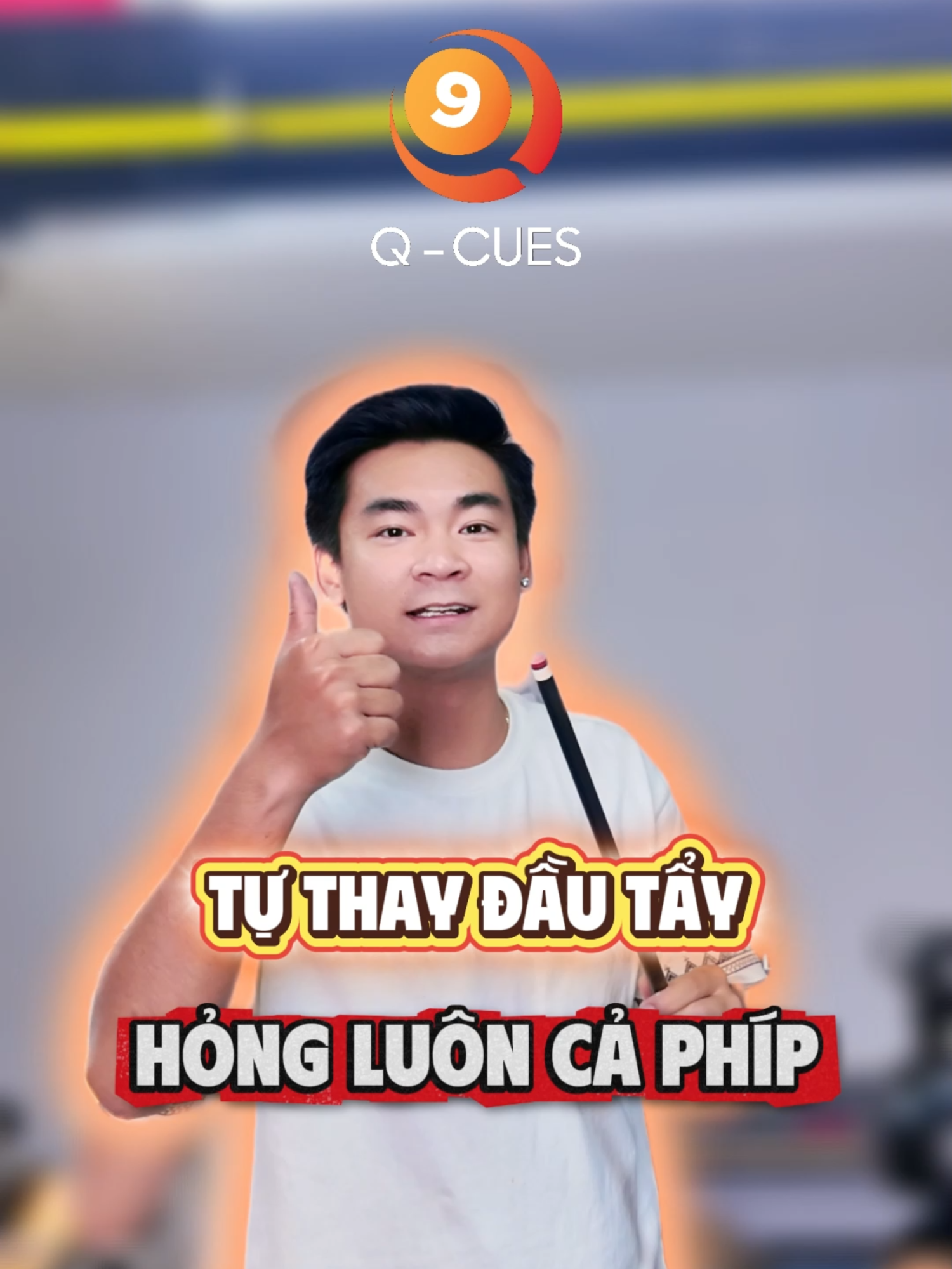 Phục hồi ngọn và lên Phíp Juma + Tẩy How cho bạn khách #qcues #suachuabida #boxbilliards