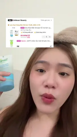 Ê cái giá đã dữ dịii bây 🥹 #simple #hoptaccungunilever #suaruamatsimple #simpleskincare 
