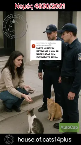 Απάντηση στον χρήστη @parabou_73  #houseofcats #δικαιοσυνη #αδεσποτα #ελληνικοτικτοκ #γατα 