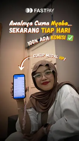 Awalnya Cuma Nyoba… Sekarang Tiap Hari Ada Komisi ✅ 💬 “Awalnya cuma coba-coba… sekarang malah ketagihan.” Banyak juragan mulai Fastpay karena iseng, tapi akhirnya malah jadi sumber penghasilan utama 💸 🔥 Bayangin, 50 transaksi/hari aja bisa hasilin ratusan ribu. Komisinya langsung masuk ke akun agen — bisa ditarik kapan aja atau cair otomatis tiap awal bulan. 📱 Semua bisa dijalankan dari HP. Tanpa stok barang. Tanpa ribet. Cuan harian yang nyata. 👉 Mau coba-coba yang pasti untungnya? Yuk jadi Agen Fastpay, buktikan sendiri kayak ribuan juragan lainnya! #fastpay #loketfastpay #juraganfastpay #AndalanAgenIndonesia #AplikasiAndalanAgen
