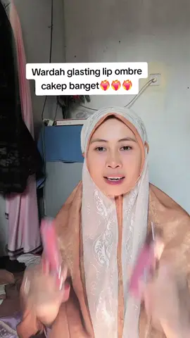 lip ombre dari wardah lip glasting emg ga pernah gagal apiiik pol #wardah #wardahglasting #wardahglastinglip #lipombre #lipstick 