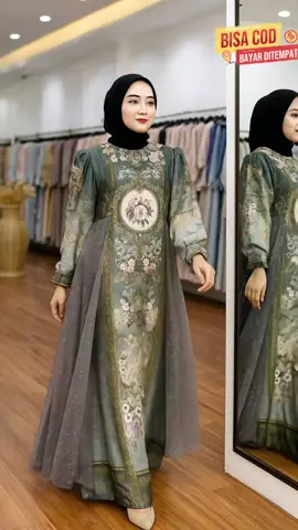 Gamis SALMA  silk premium Gamis wanita muslim Simple elegant Lebaran 2026 #fyp #outfit #OOTD #rekomendasi #promoguncang1010 