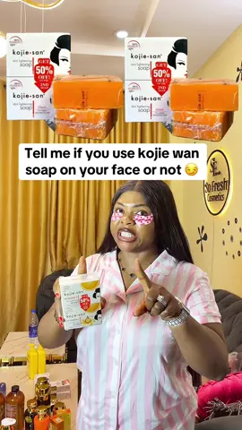 Tell me if you use kojie wan soap on your face or not 😏