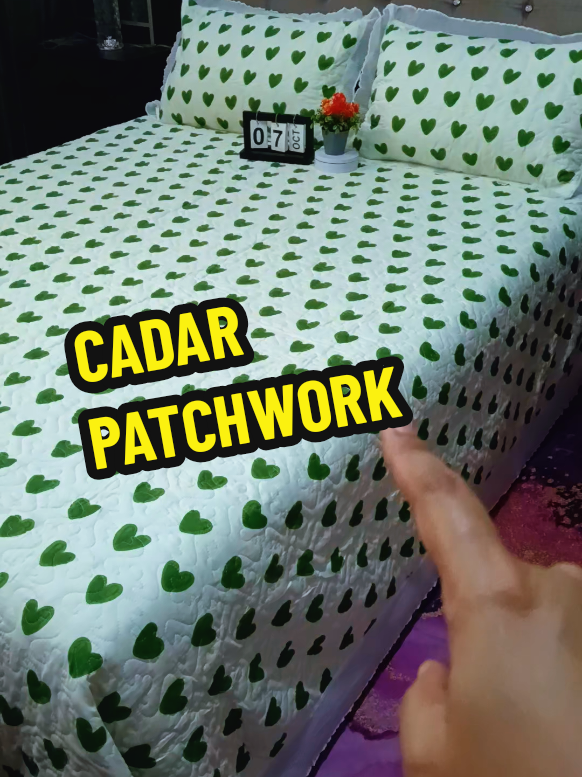 memang cantik sangat design cadar ada ni .kain pon sejuk#cadar #cadarcantik #cadarviral #cadarpatchwork 