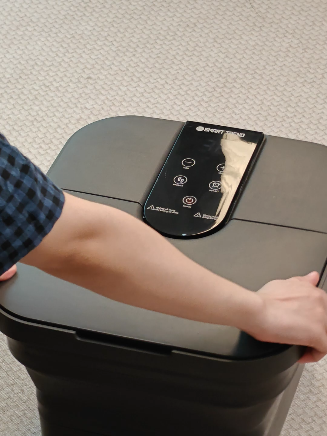 Trời lạnh mà ngâm chân nước nóng thế này thì hết sảy! 🦶🔥#massage #suckhoe #smart trend