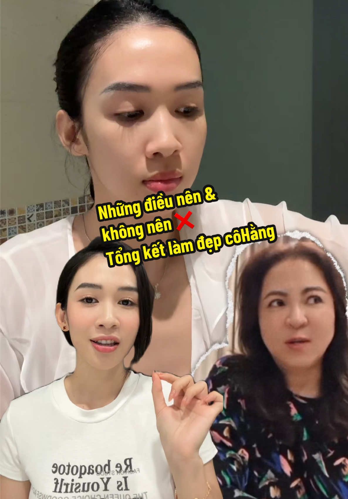 Tổng kết ngắn gọn những cách làm đẹp da của Cô Hằng , những điều nên  và không nên ❌ #chimely #beauty #lamdep 