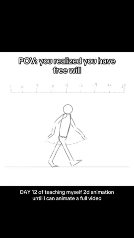 Day 12 of utilizing my free will to do the things I never did.  The classic walk cycle! I was reading The Animators Survival Kit at work today and managed to reach the walk cycle chapter, so I figured why not try it out. It’s a bit of a rough draft since I didn’t have time to go over it and smooth things out, I will leave it for tomorrow me to work on 😀 #animation #2danimation #artchallenge #freewill
