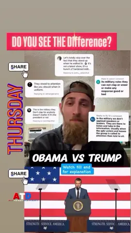 October 3,  2025 - repost @all_things_democracy : He will NEVER be Obama, he is the polar opposite of. The military does NOT respect him as a leader. #foryoufeed #trumpadministration #creatorsearchinsights #dump #obama 🎥: @chris._.farrell (repost) ________________ People stay informed * knowledge is power Get EMPOWERED with information Follow @all_things_democracy                     
